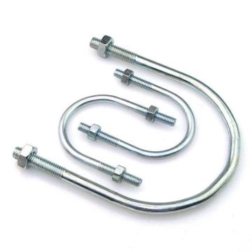 哈德威 U型螺栓帶2個(gè)螺母,M10-140,5寸,鍍鋅